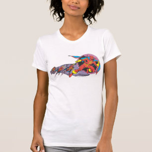 Camiseta Tornado Vermelho No Movimento Do Vento