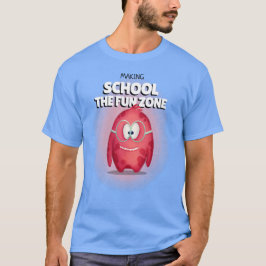 Camiseta Tornando a Escola a Zona Divertida Professor