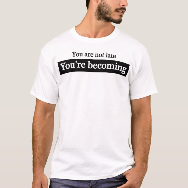 Camiseta Tornando-se: Jornada de Crescimento (Frente)