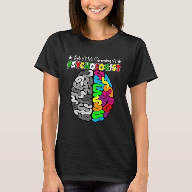 Camiseta Tornando-Se Professora De Psicologia Escolar (Frente)