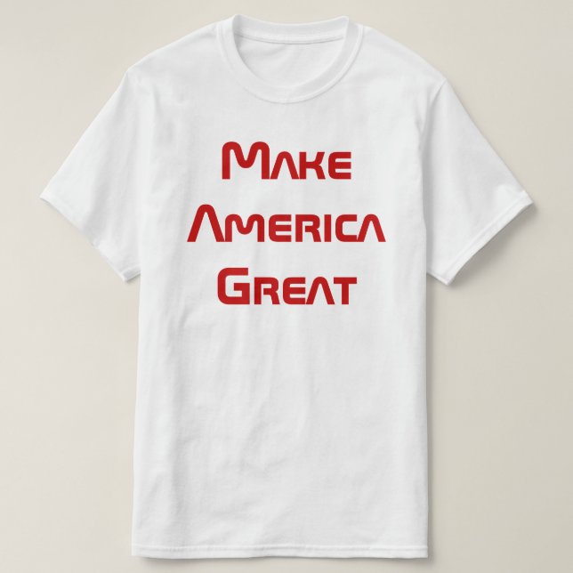 Camiseta Tornar a América Grande (Frente do Design)