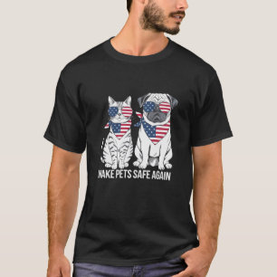 Camiseta Tornar Animais de Estimação Seguros Novamente Deba