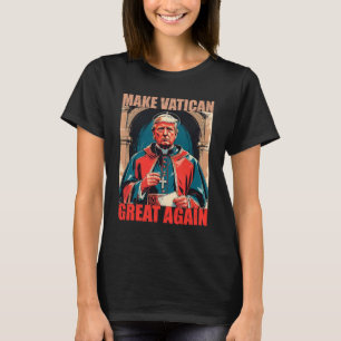 Camiseta Tornar Excelente Vaticano Novamente - Pope Trump M