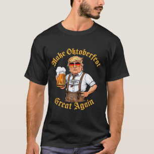 Camiseta Tornar Grande Novamente Engraçado Trump Beber Cerv