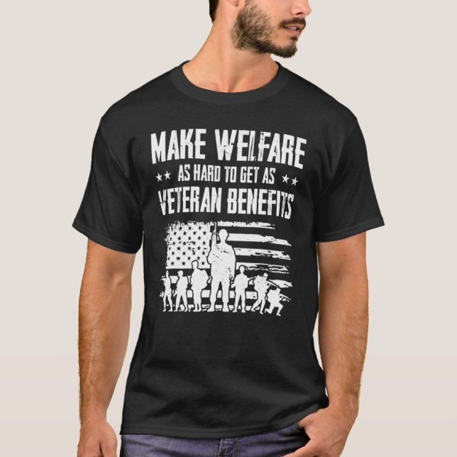 Camiseta Tornar O Bem-Estar Duro De Obter Benefícios Como V (Frente)