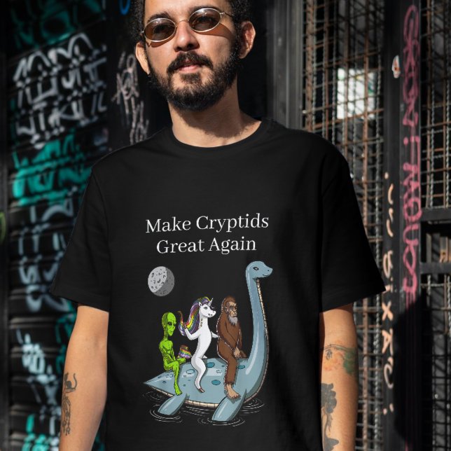 Camiseta Tornar o Cryptids Excelente Novamente na Alienígen (Criador carregado)