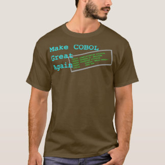 Camiseta Tornar o excelente COBOL novamente