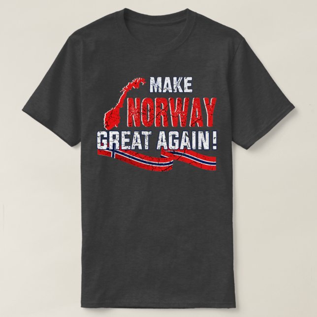 Camiseta Tornar o Excelente da Noruega novamente (Frente do Design)