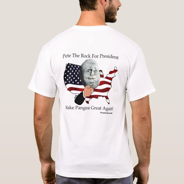 Camiseta Tornar o Excelente Pangea novamente na parte trase (Verso)