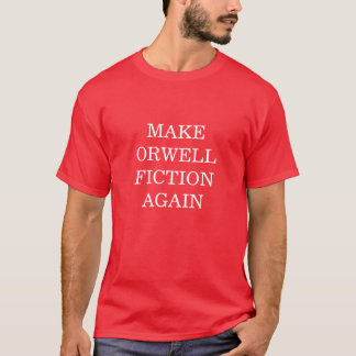 Camiseta Tornar Orwell Fiction t-shirt novamente
