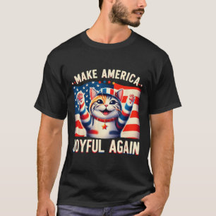 Camiseta Torne a América alegre novamente Cat Ladies Kamala