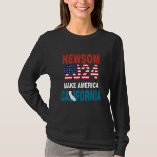 Camiseta Torne a América Califórnia Newsom 2024 Eleição Rep