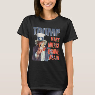 Camiseta Torne a América Corajosa de Novo Pro Trump Republi