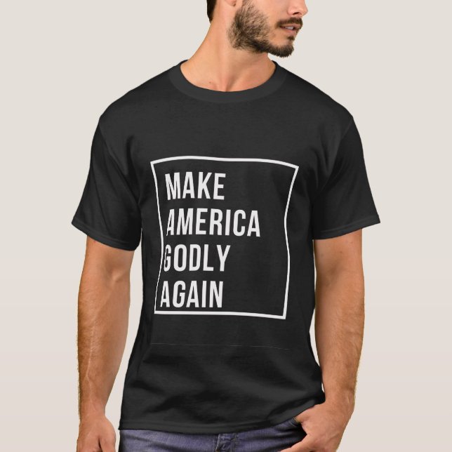 Camiseta Torne a América Deus novamente (Frente)