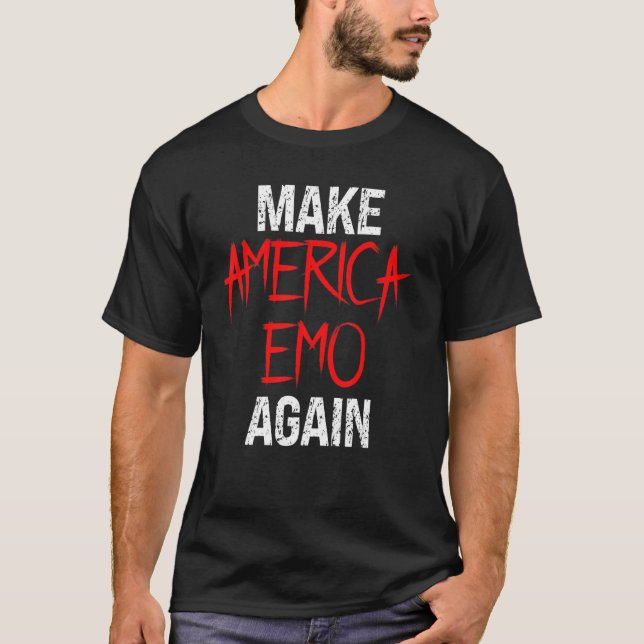 Camiseta Torne a América Emo Característica Novamente (Frente)