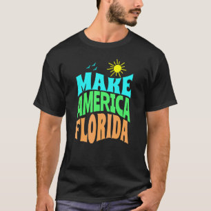 Camiseta Torne a América Florida Tropical Beach Summer Vaca