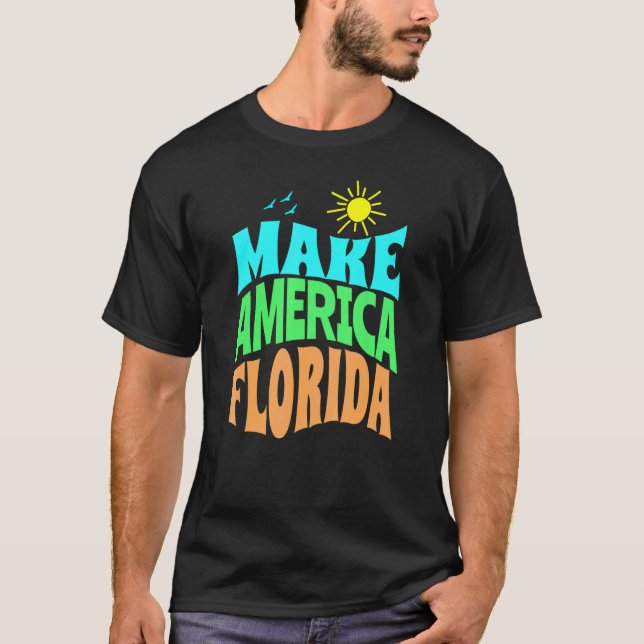 Camiseta Torne a América Florida Tropical Beach Summer Vaca (Frente)