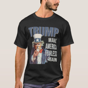 Camiseta Torne a América Intrépida Novamente Pro Trump Repu