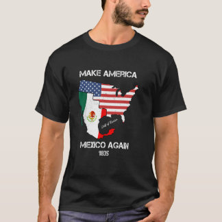 Camiseta Torne a América o México Novamente Orgulho Mexican
