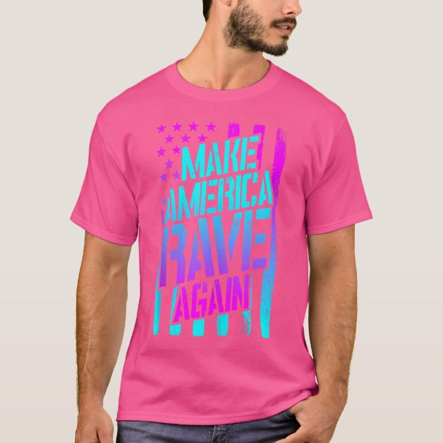 Camiseta Torne A América Rave Novamente O Festival Techno E (Frente)