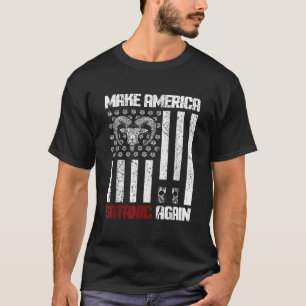 Camiseta Torne a América Satânica novamente gótica nos EUA