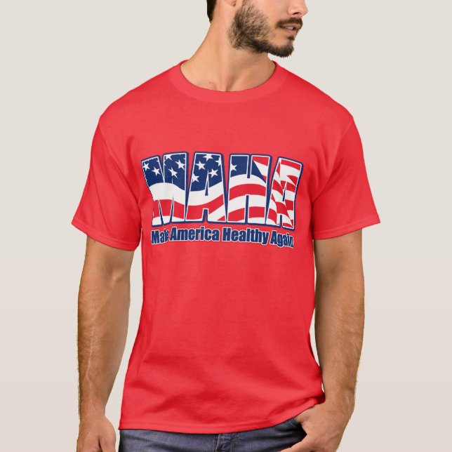 Camiseta Torne a América saudável novamente (Frente)