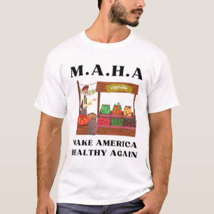 Camiseta Torne a América saudável novamente Veggie Stand Tr