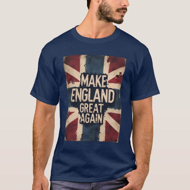 Camiseta Torne a Inglaterra Grande Novamente Patriota (Frente)
