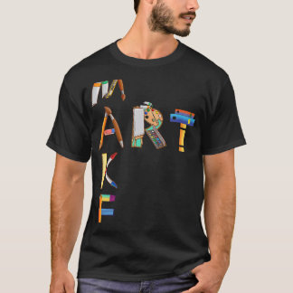 Camiseta Torne a Paleta de Pintura do Artista de Arte e o P