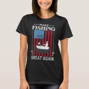Camiseta Torne a Pesca Grande Novamente Trump Humorístico P
