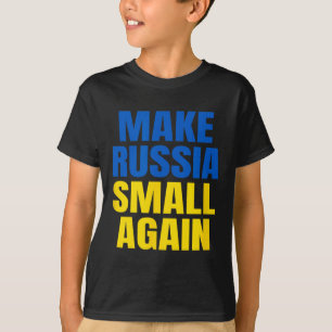 Camiseta Torne a Rússia Pequena Novamente Glória à Ucrânia