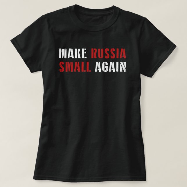 Camiseta Torne A Rússia Uma Pequena Camisa, Engraçado Torne (Frente do Design)