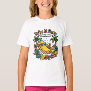 Camiseta Torne Isso Fácil – Vibrações de Banana Relaxante
