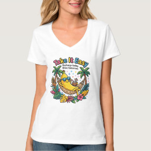 Camiseta Torne Isso Fácil – Vibrações de Banana Relaxante