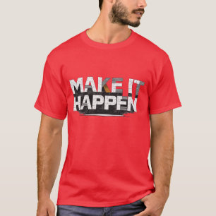 Camiseta TORNE ISSO REAL Tipografia Grunge Motivacional Neg