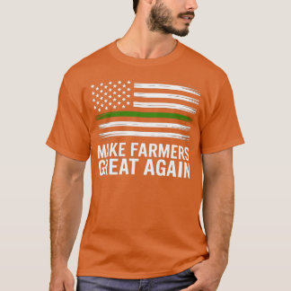 Camiseta Torne Nossos Agricultores Grandes Novamente Linha
