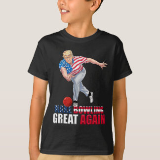 Camiseta Torne o Boliche Ótimo Novamente Divertido Trump Bo