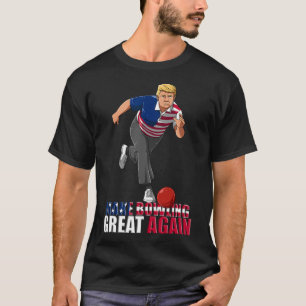 Camiseta Torne o Boliche Ótimo Novamente - Gif Engraçado de