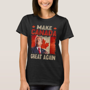 Camiseta Torne o Canadá Grande Novamente Divertido Trump Pr