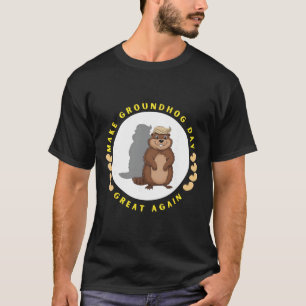 Camiseta Torne o Dia da Marmota Grande Novamente Bonito Fan