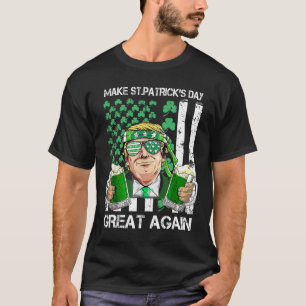 Camiseta Torne o Dia de São Patrício Grande Novamente Diver