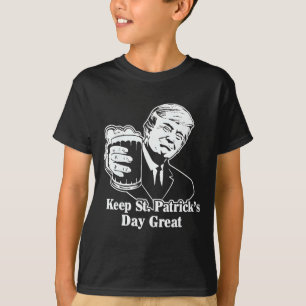 Camiseta Torne o Dia de São Patrício Grande Novamente Engra