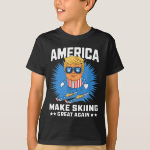 Camiseta Torne o esqui ótimo novamente - divertido esqui de
