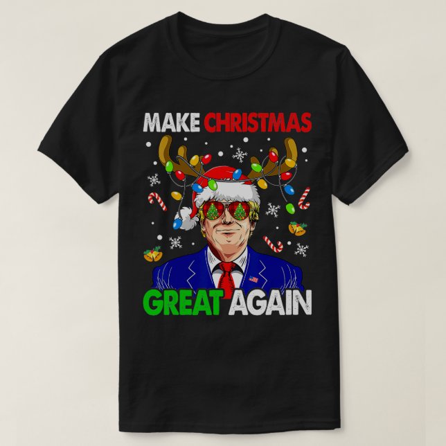 Camiseta Torne o Excelente de Natal novamente engraçado (Frente do Design)