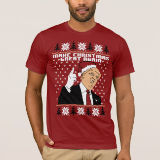 Camiseta Torne o Excelente de Natal novamente SpeciaTrump E