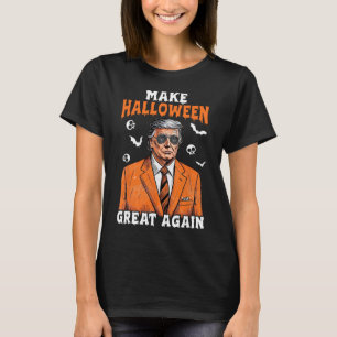 Camiseta Torne o Halloween Grande Novamente Donald Trump Ma