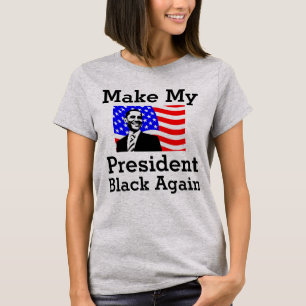 Camiseta Torne O Meu Presidente Preto Novamente A Camisa-T
