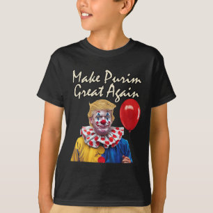 Camiseta Torne o Purim Grande Novamente Fantasia de Purim d