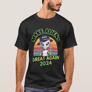 Camiseta Torne Os Aliens Mais Engraçados Mega Trump Ufo 202