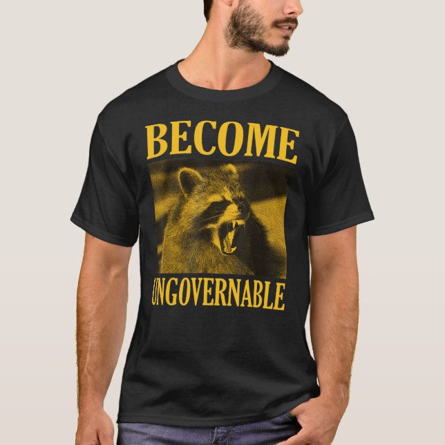 Camiseta Torne-se um Raquinista Incontrolável Homens-Memóri (Frente)
